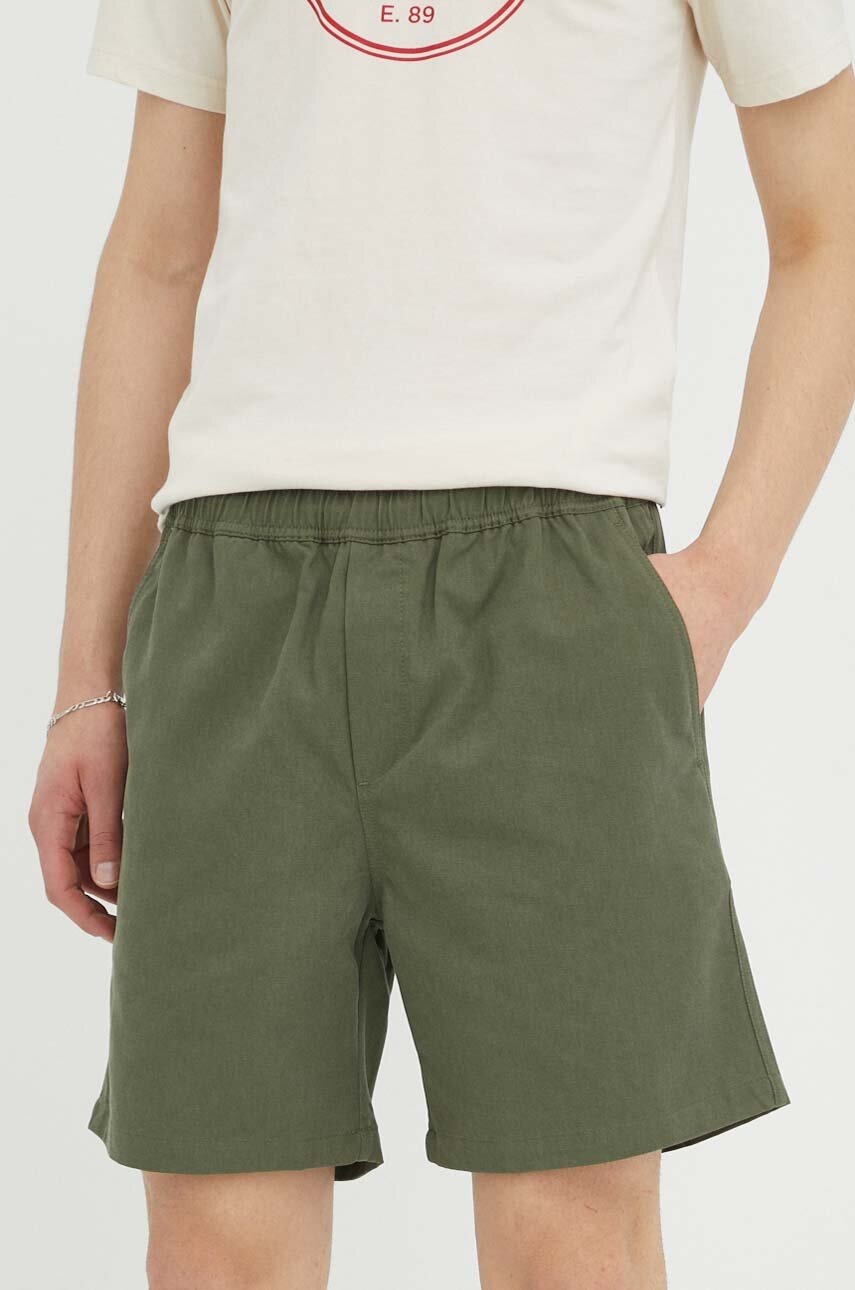 Samsoe Samsoe Pantaloni Scurti Barbati, Culoarea Verde