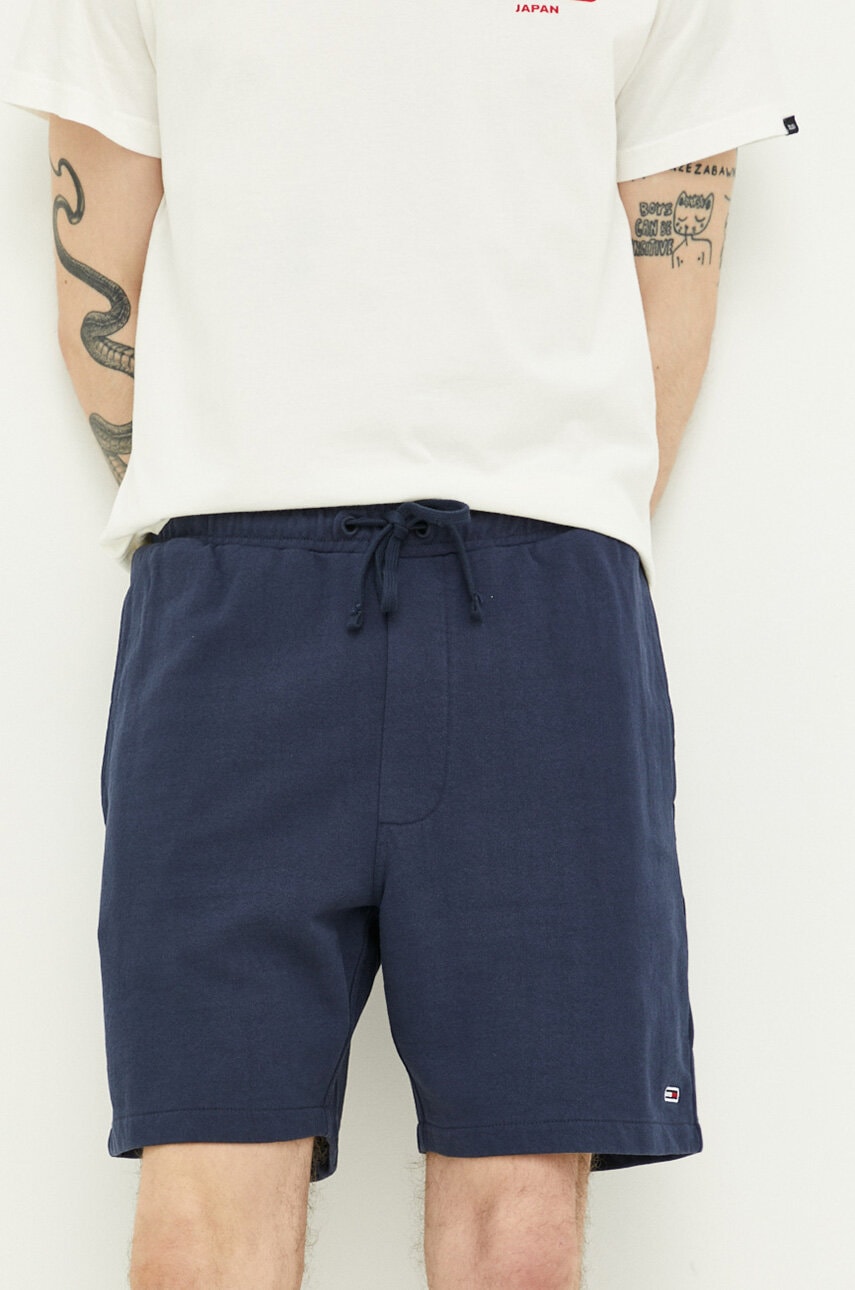 Tommy Jeans Pantaloni Scurti Din Bumbac Culoarea Albastru Marin