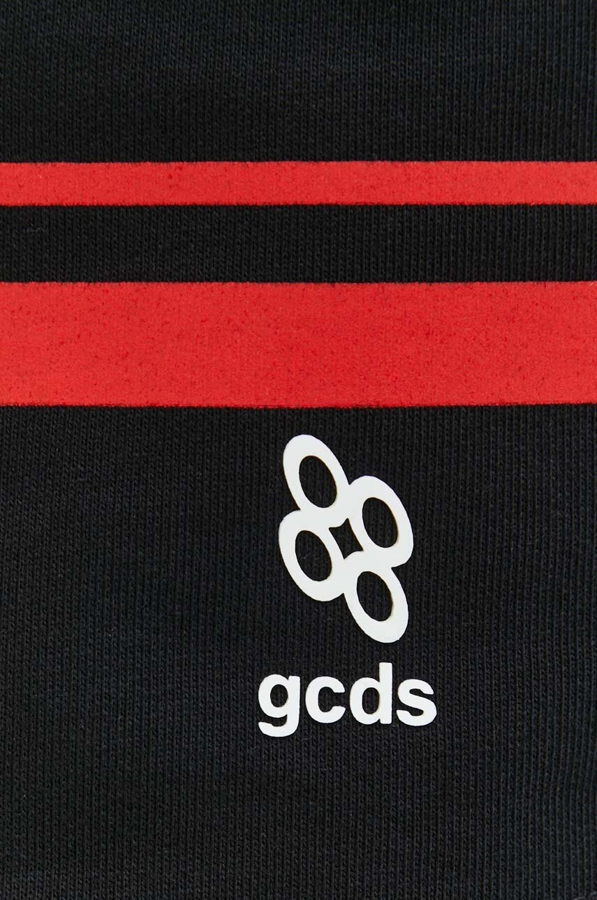 Βαμβακερό σορτσάκι GCDS χρώμα: μαύρο φωτογραφία