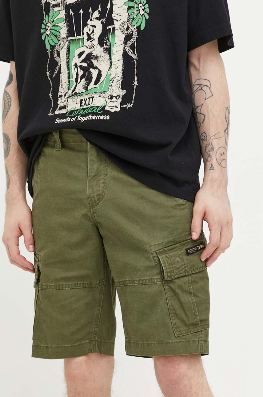 Superdry Pantaloni Scurti Barbati, Culoarea Verde