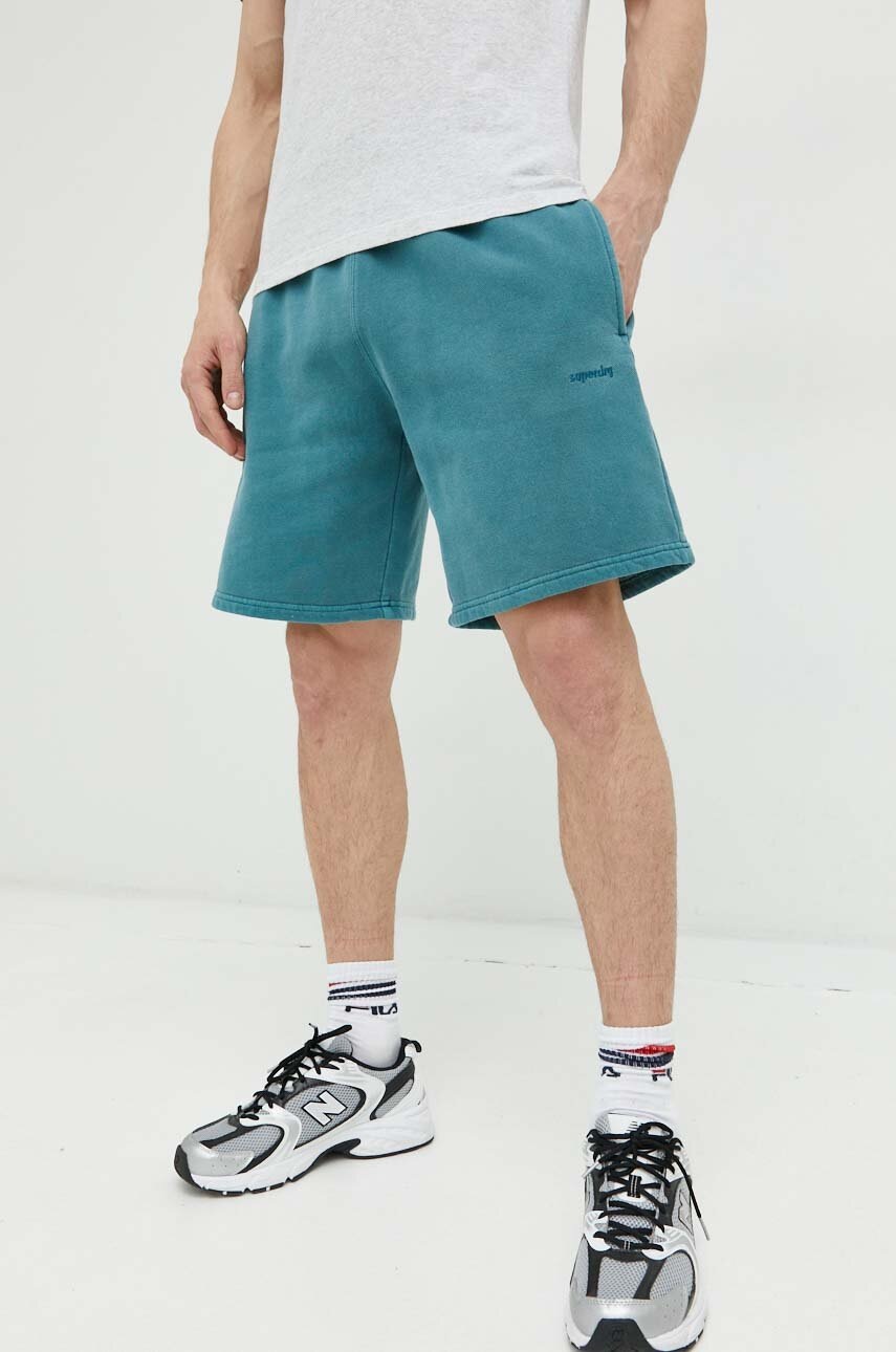 

Шорти Superdry чоловічі колір бірюзовий