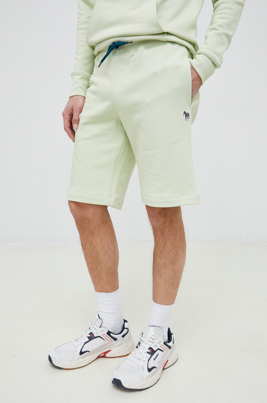 PS Paul Smith pantaloni scurti din bumbac culoarea verde