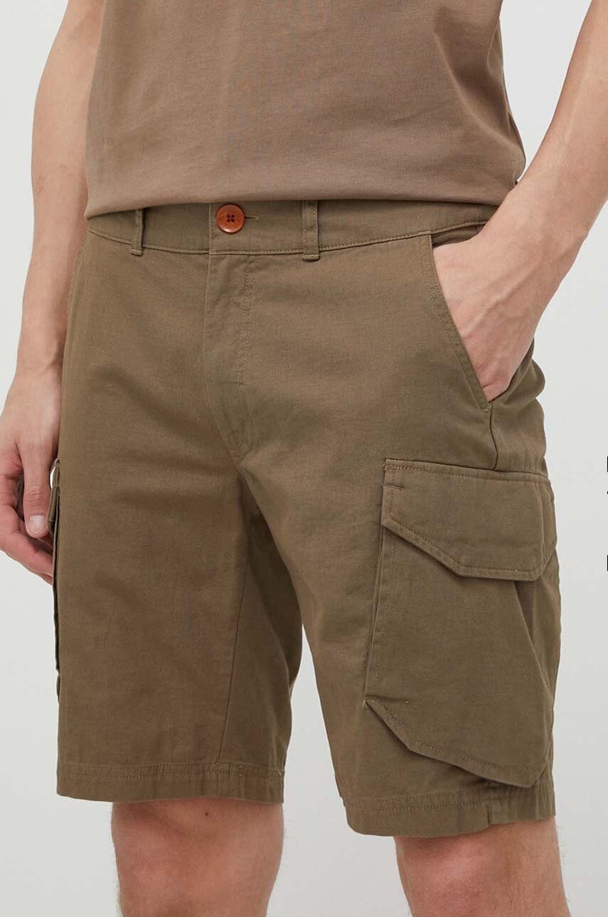 Helly Hansen pantaloni scurti Dock Cargo barbati, culoarea verde