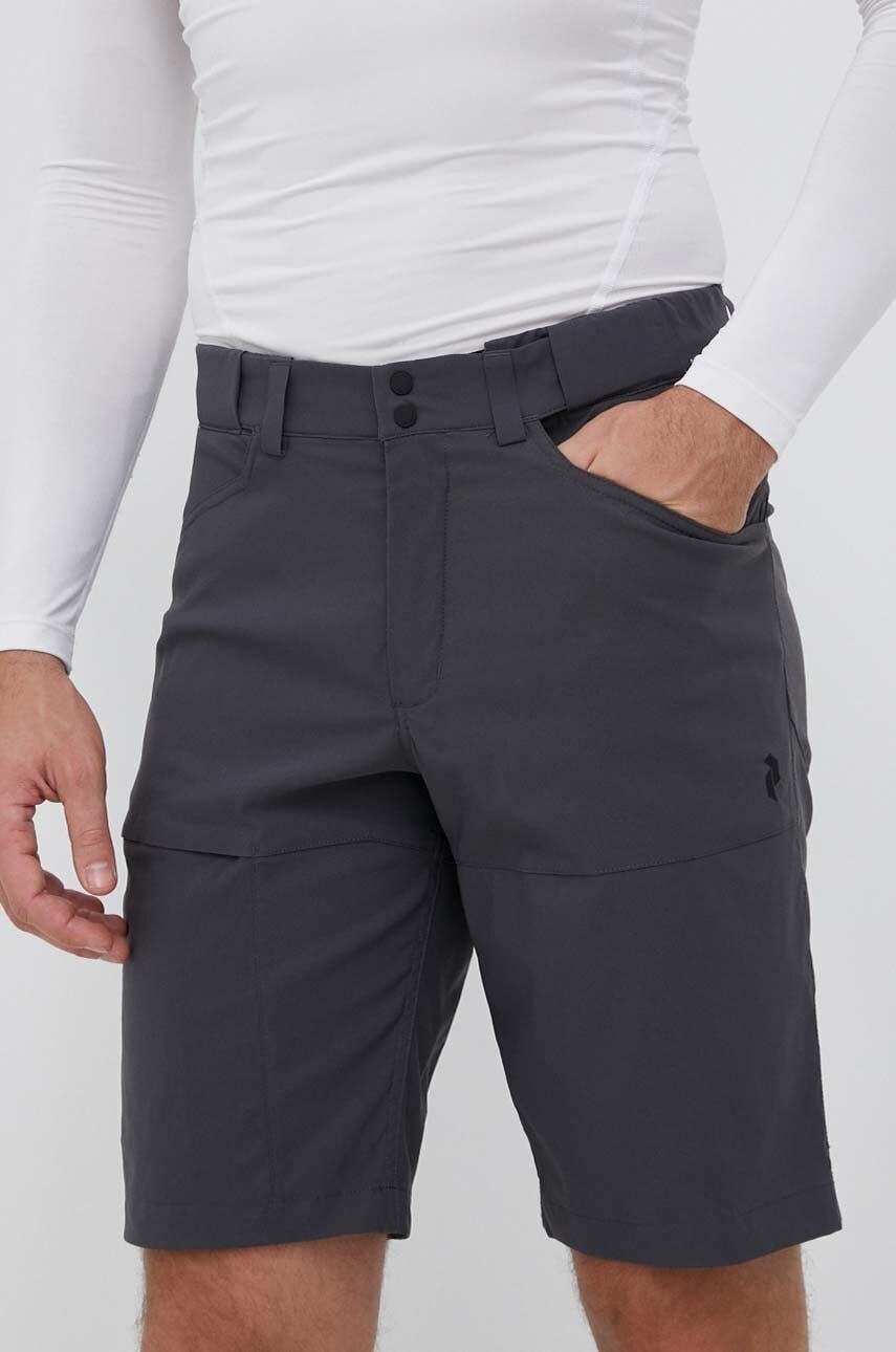 Peak Performance Pantaloni Scurti Outdoor Iconiq Culoarea Gri