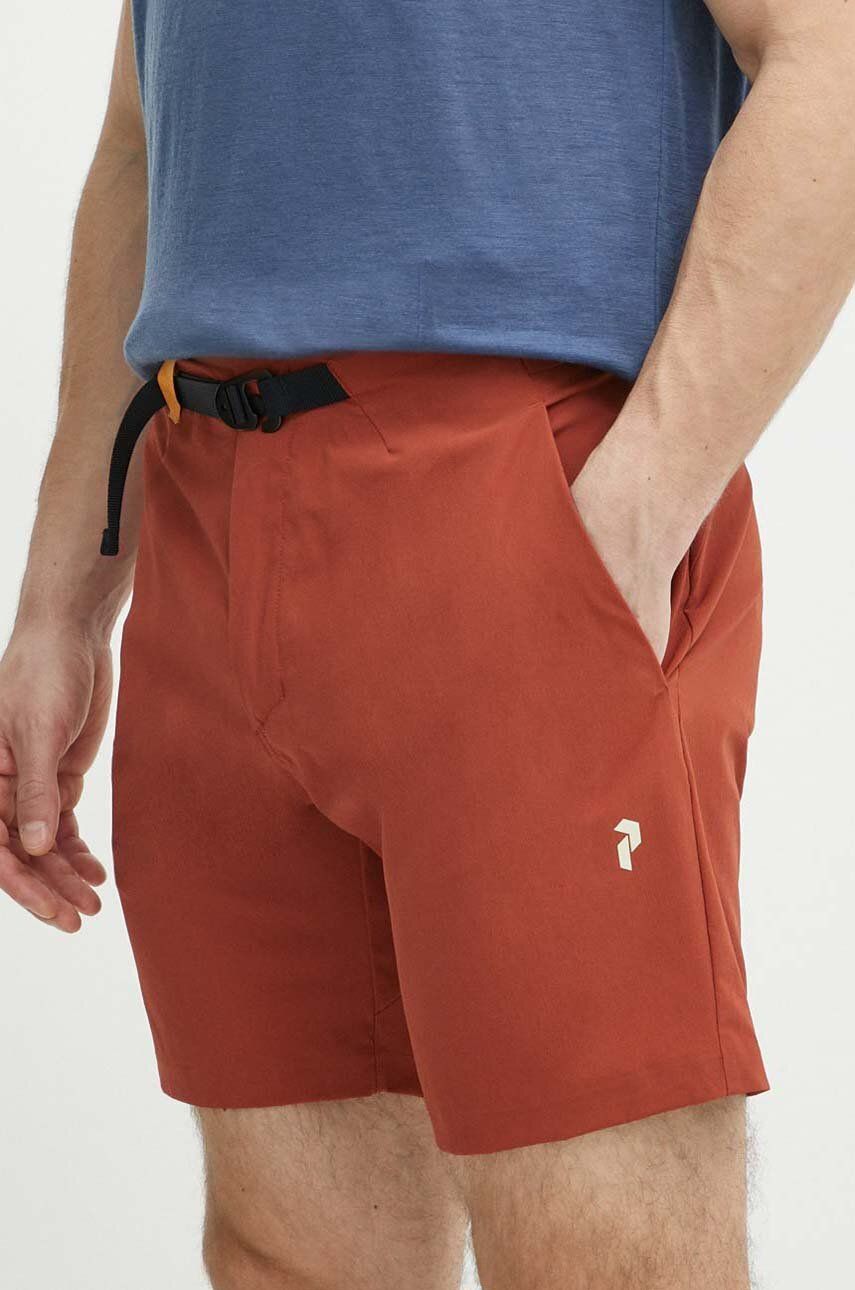 Peak Performance pantaloni scurți outdoor Vislight Light culoarea bordo