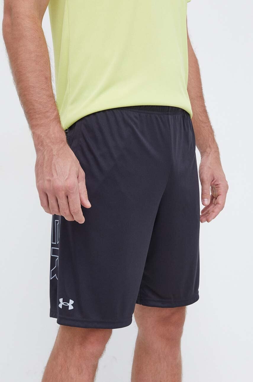 Under Armour pantaloni scurți de antrenament Tech Wordmark Graphic culoarea negru