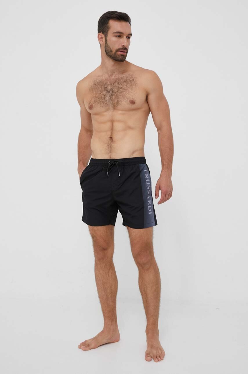Σορτς κολύμβησης Trussardi χρώμα: μαύρο