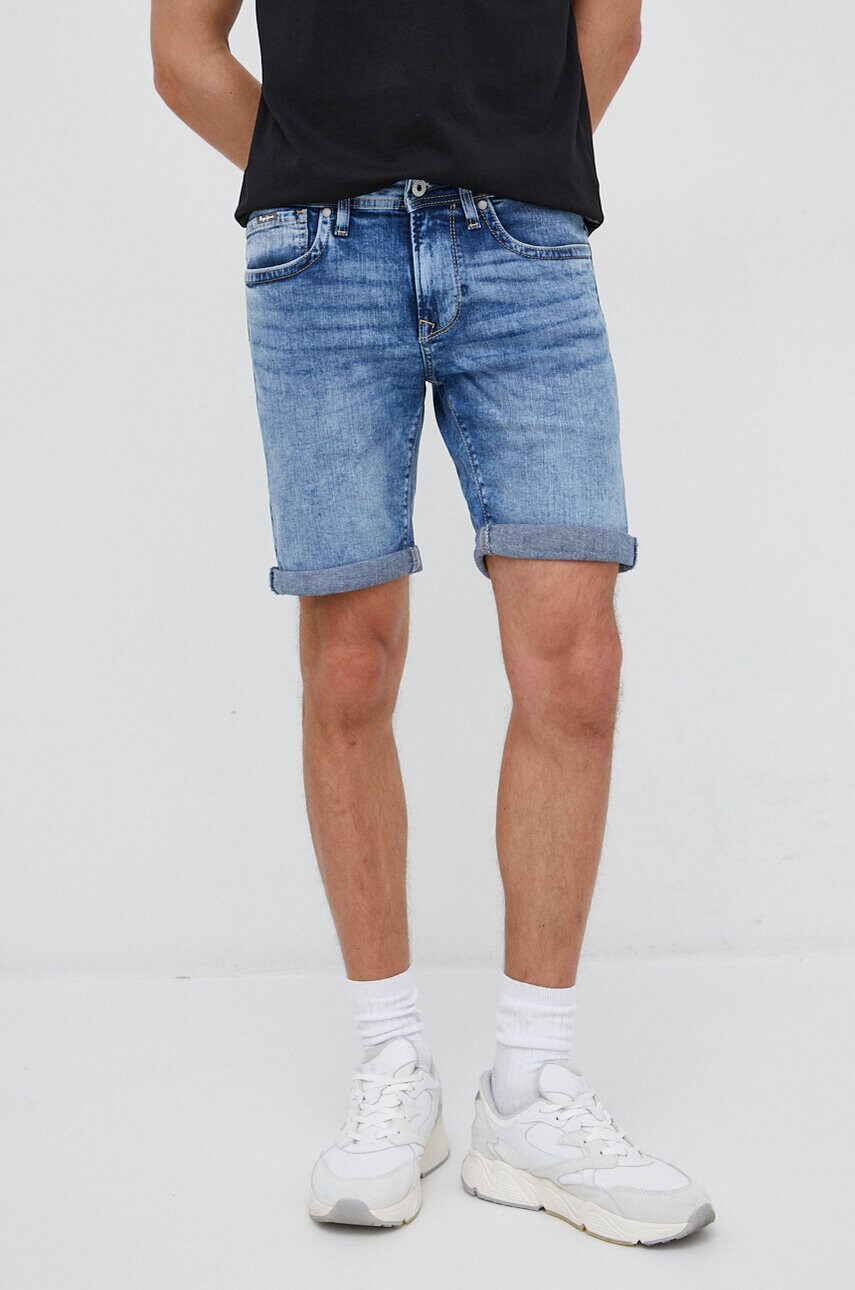 

Дънкови къси панталони Pepe Jeans Hatch в синьо, Син