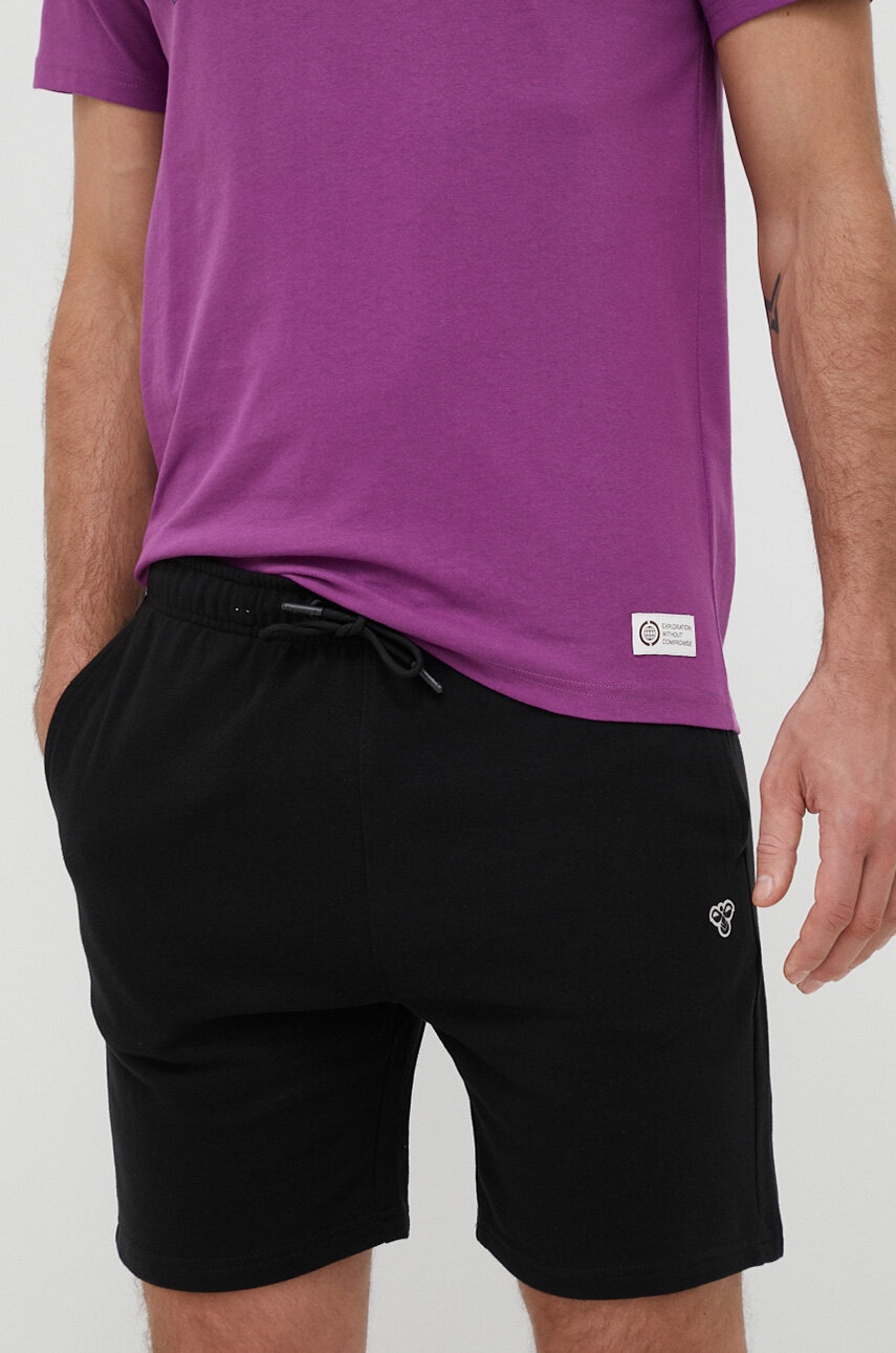 Hummel pantaloni scurti barbati, culoarea negru, melanj