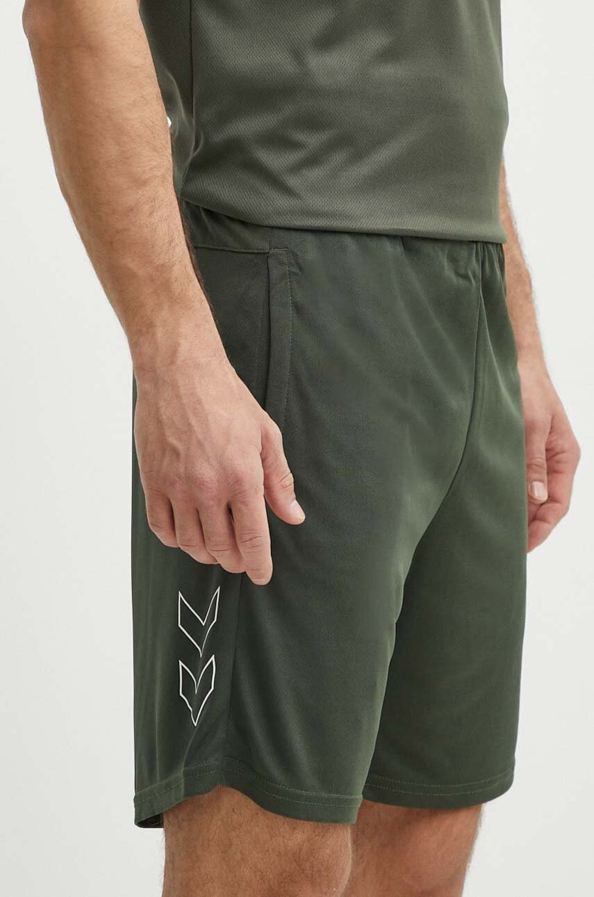 Hummel pantaloni scurți de antrenament Flex Mesh culoarea verde