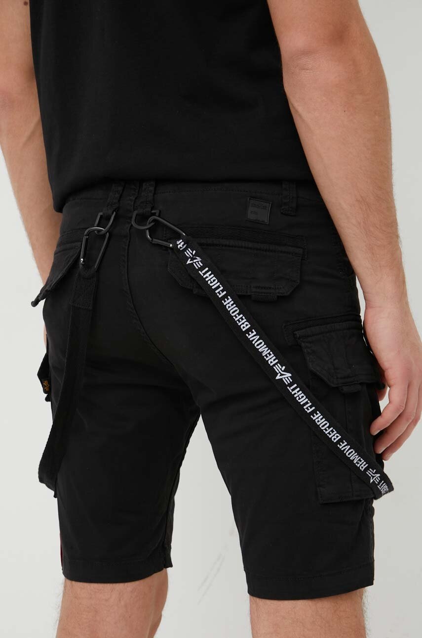 Alpha Industries rövidnadrág fekete, férfi termék 2. képe