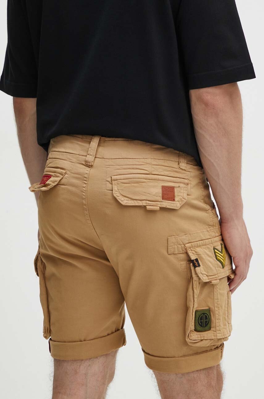 Alpha Industries rövidnadrág bézs, férfi termék 2. képe
