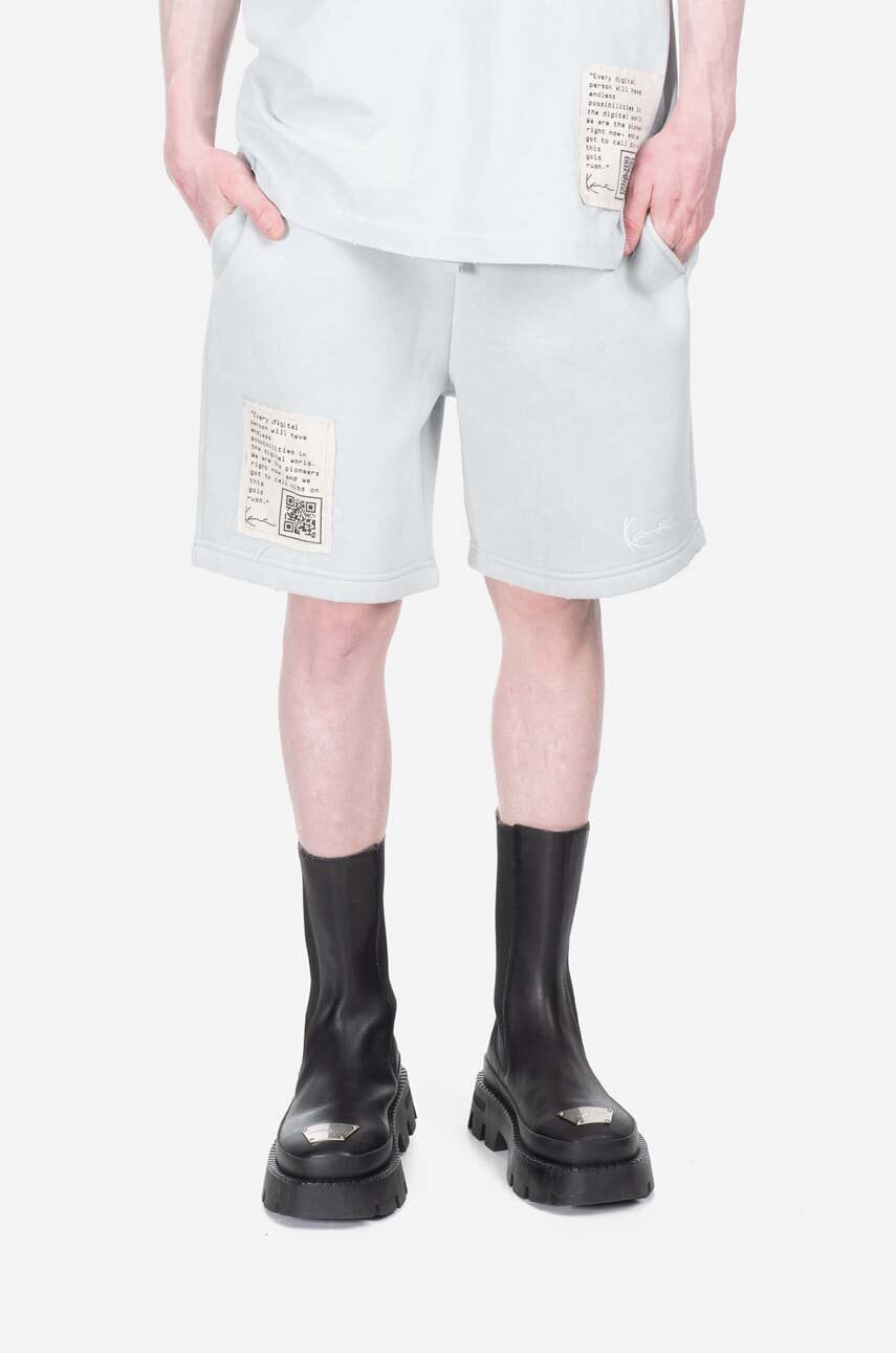 Karl Kani pantaloni scurți barbati, culoarea gri 6013341-grey