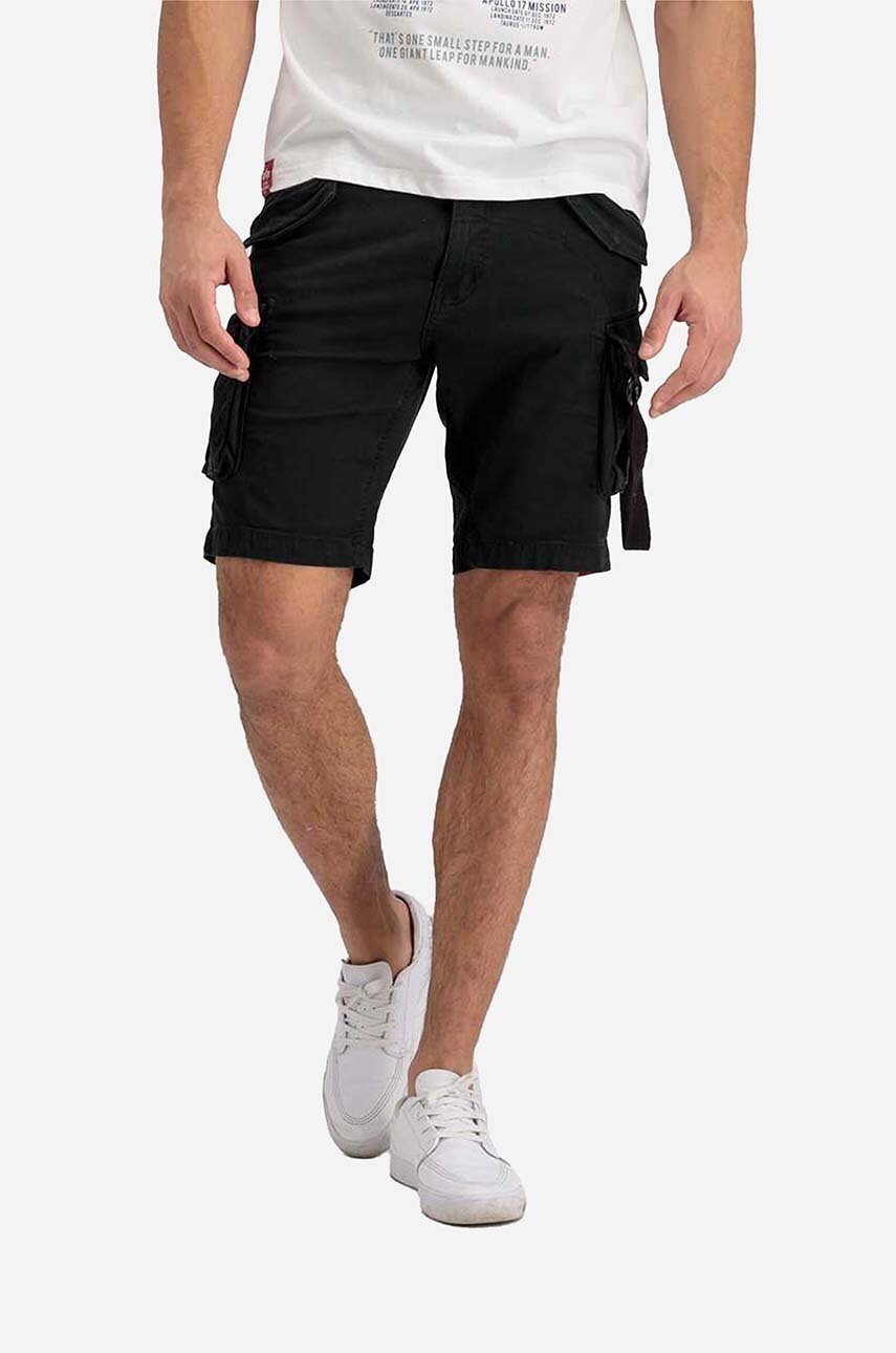 Alpha Industries pantaloni scurți Special OPS barbati, culoarea negru 106254.03-black