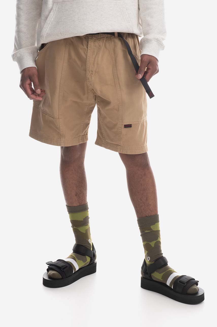 Gramicci pantaloni scurți din bumbac Gadget Short culoarea bej G104.OGT-beige