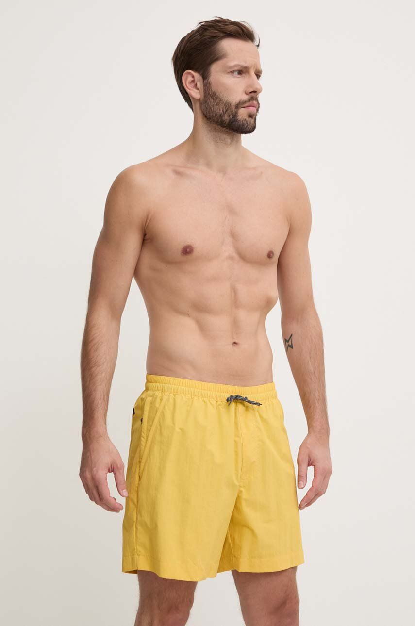 Columbia pantaloni scurti de baie Summerdry culoarea galben, 1930461