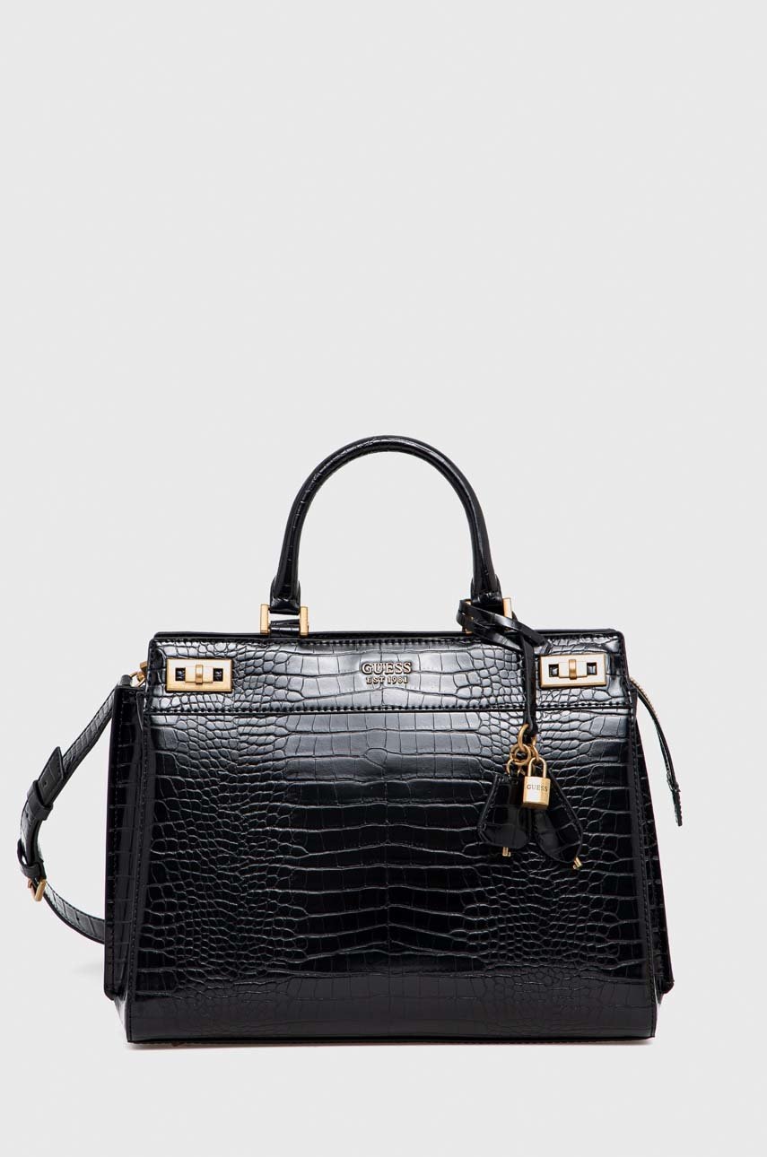 

Чанта Guess в черно, Черен