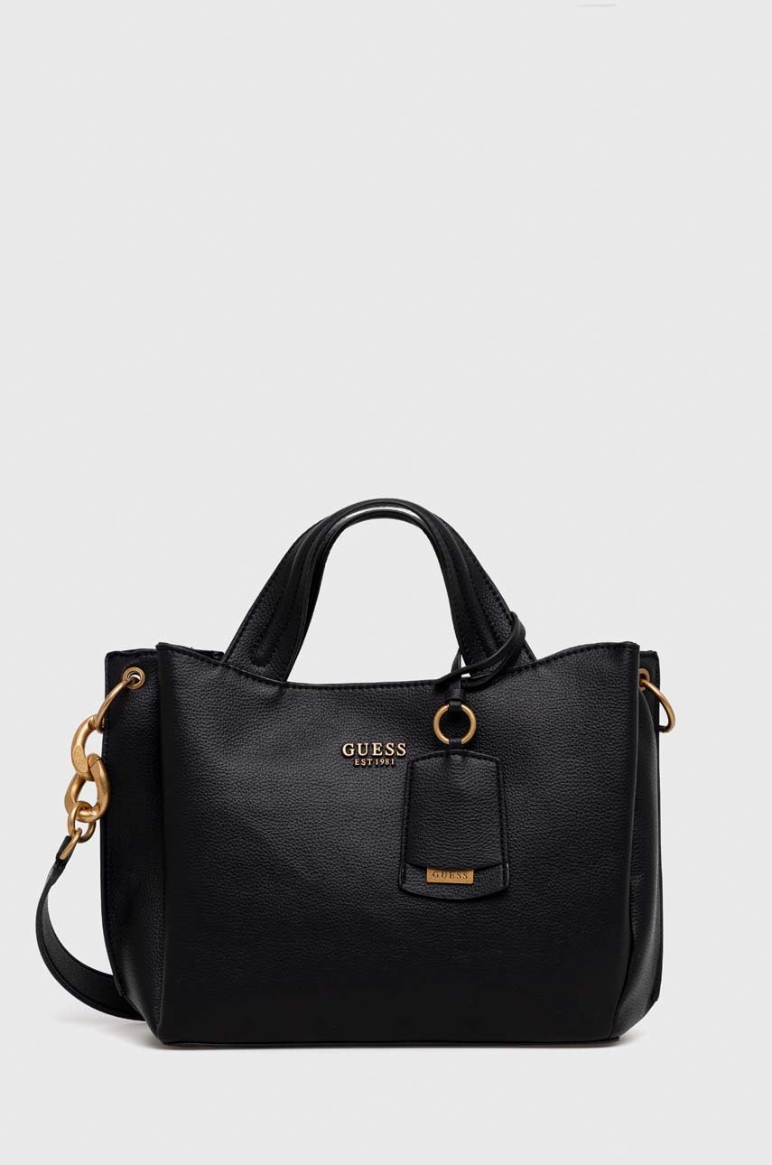 

Чанта Guess в черно, Черен