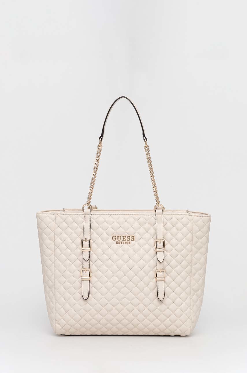 

Сумочка Guess колір бежевий