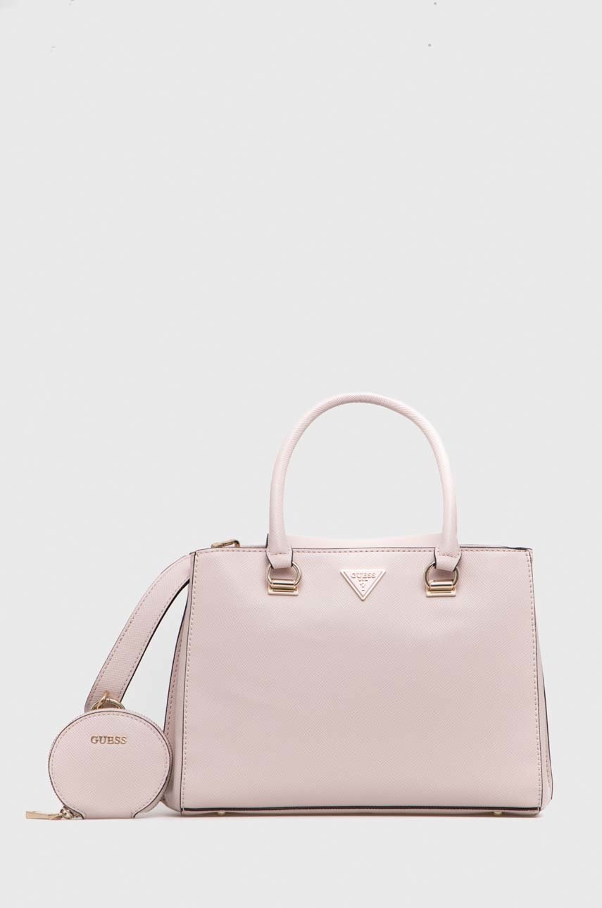 

Чанта Guess в розово, Розов
