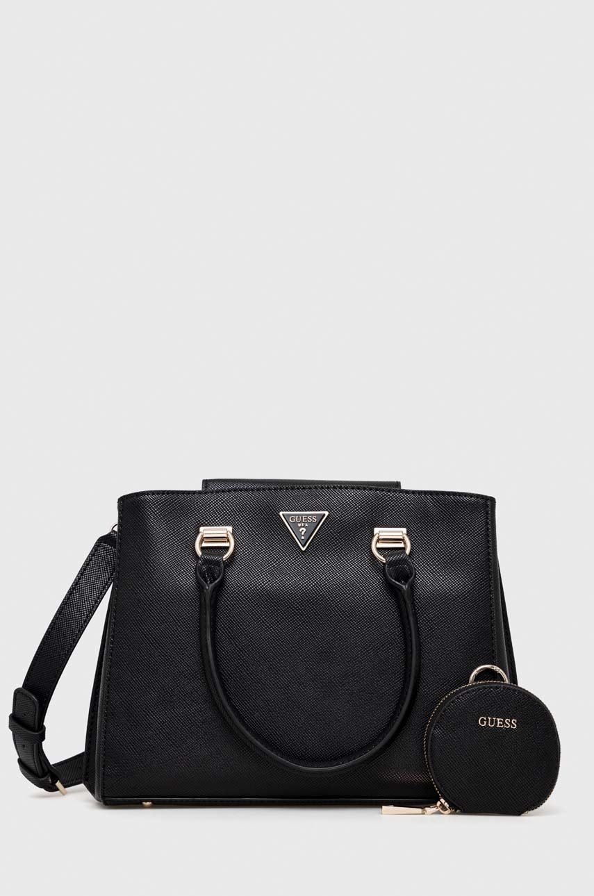 

Чанта Guess в черно, Черен