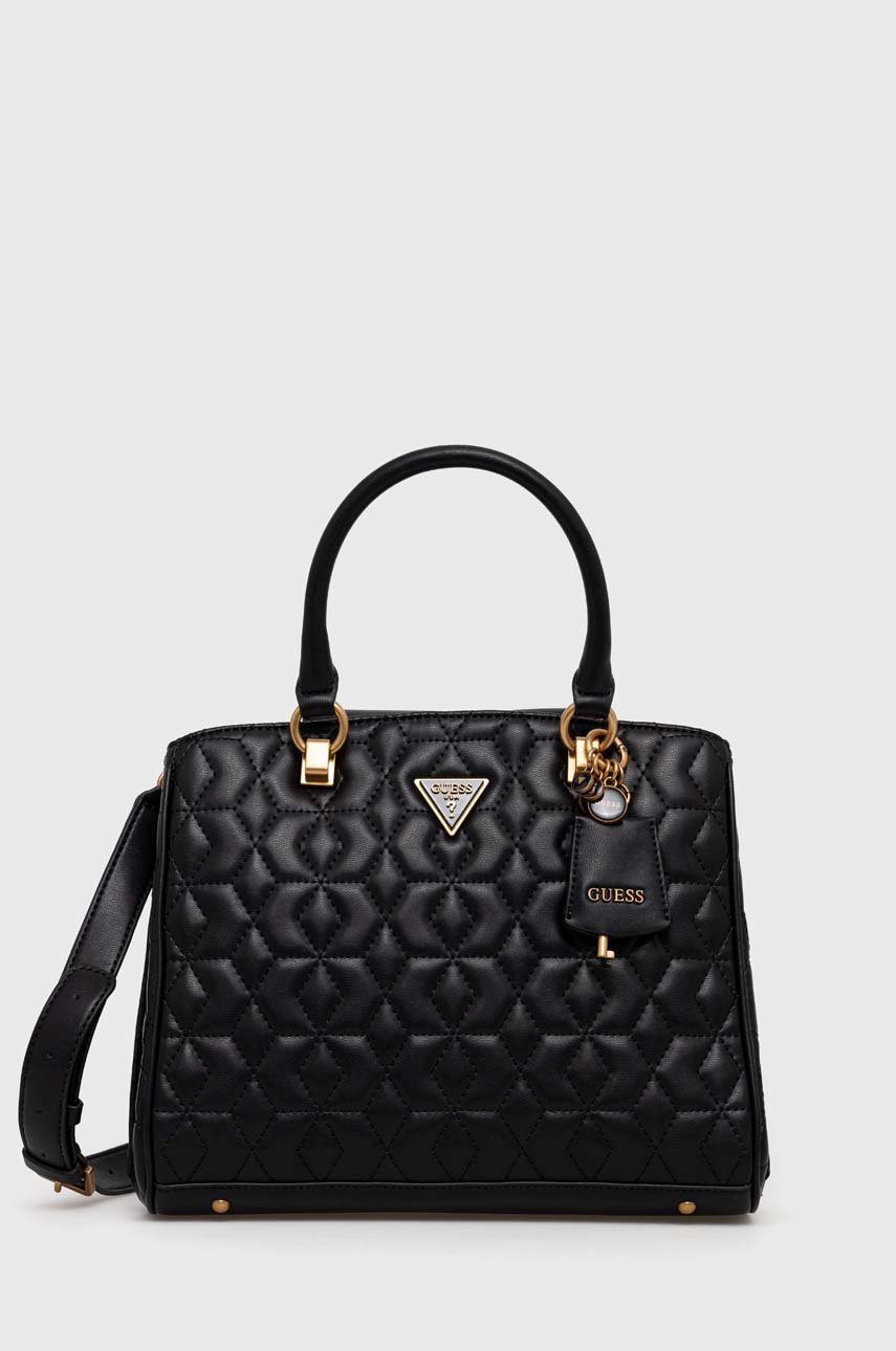 

Чанта Guess в черно, Черен