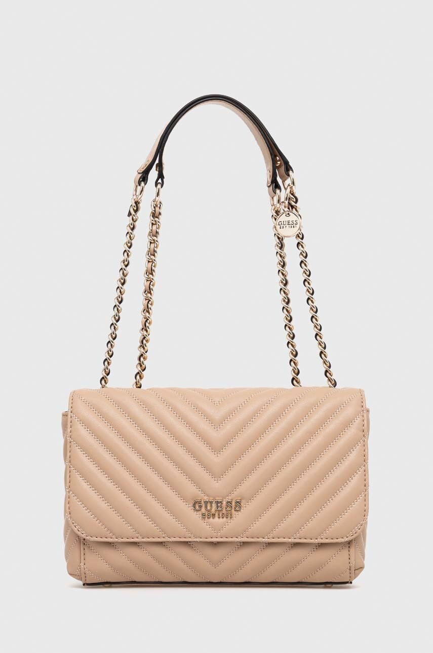

Чанта Guess в бежово, Бежов