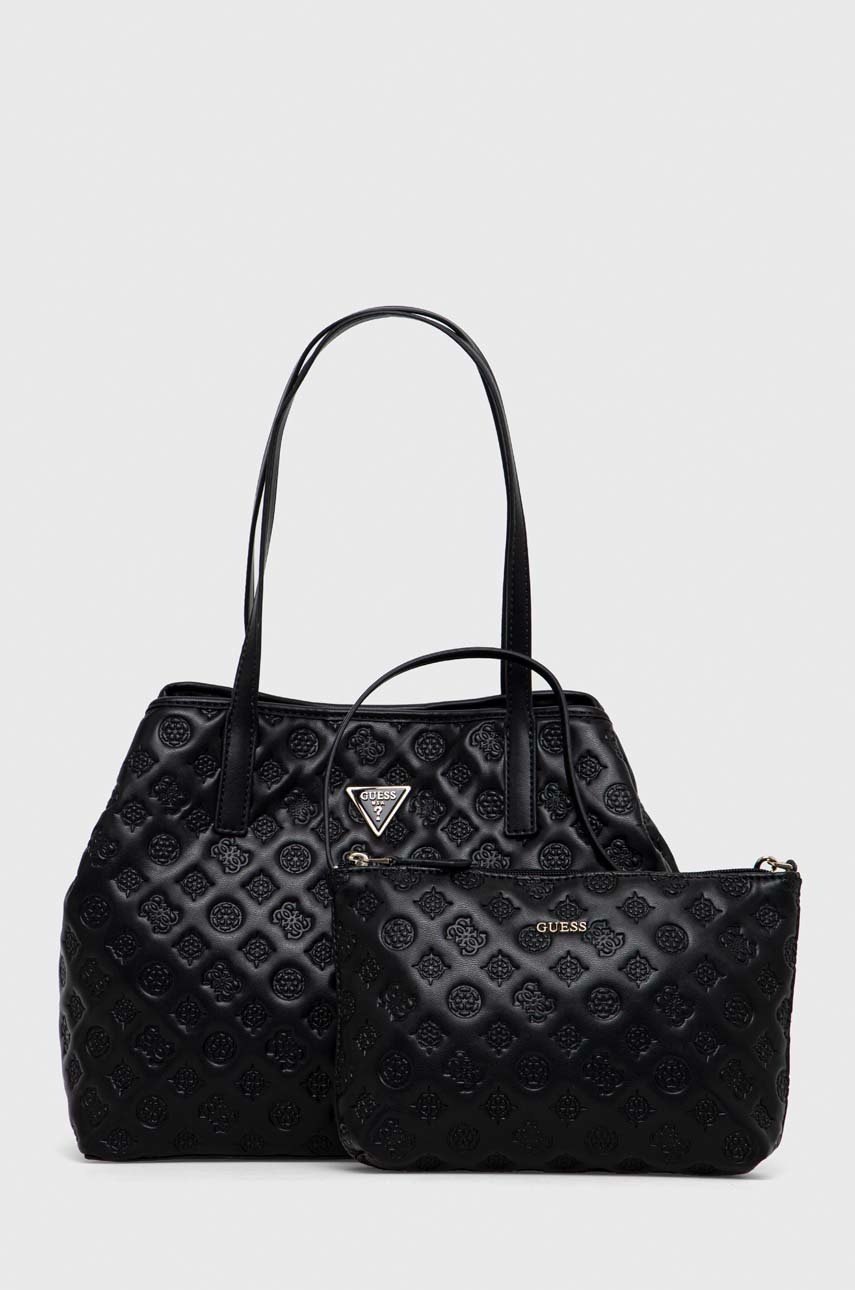 

Чанта Guess в черно, Черен
