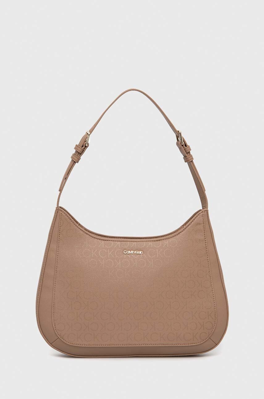

Чанта Calvin Klein в бежово, Бежов
