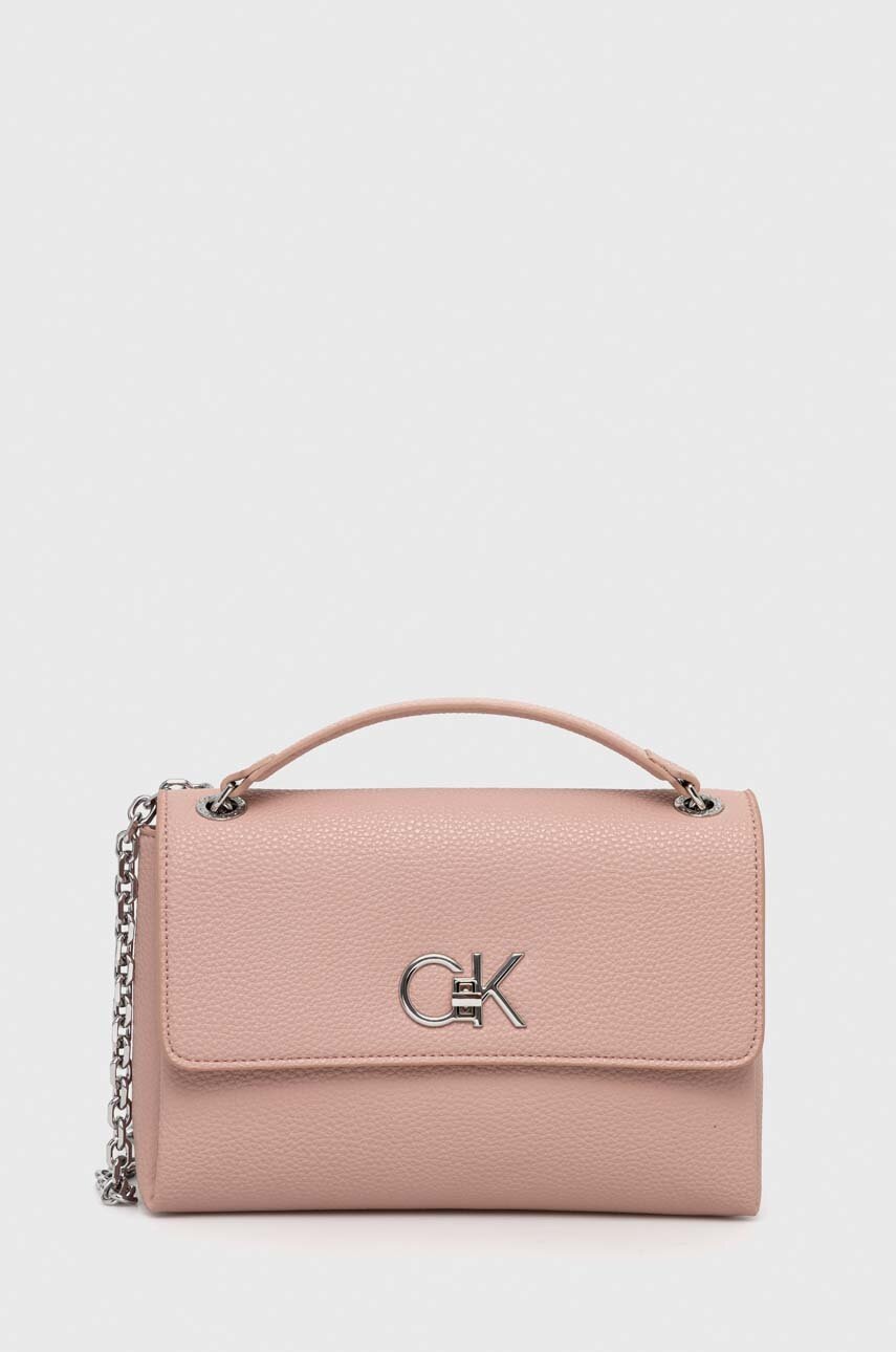 

Чанта Calvin Klein в розово, Розов