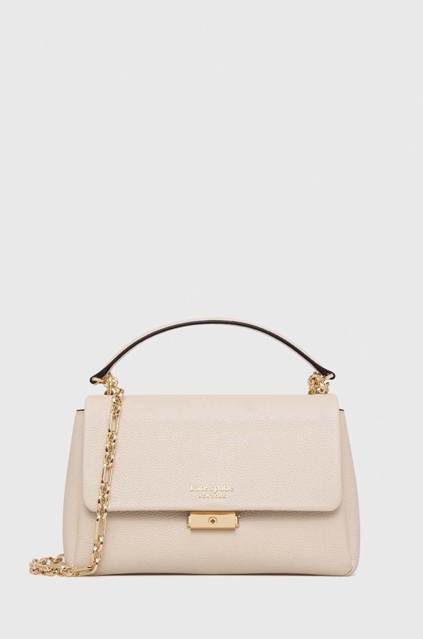 

шкіряна сумочка Kate Spade колір бежевий