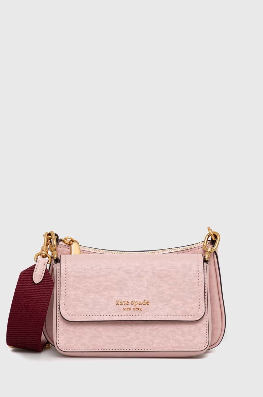 

кожаная сумочка Kate Spade цвет розовый
