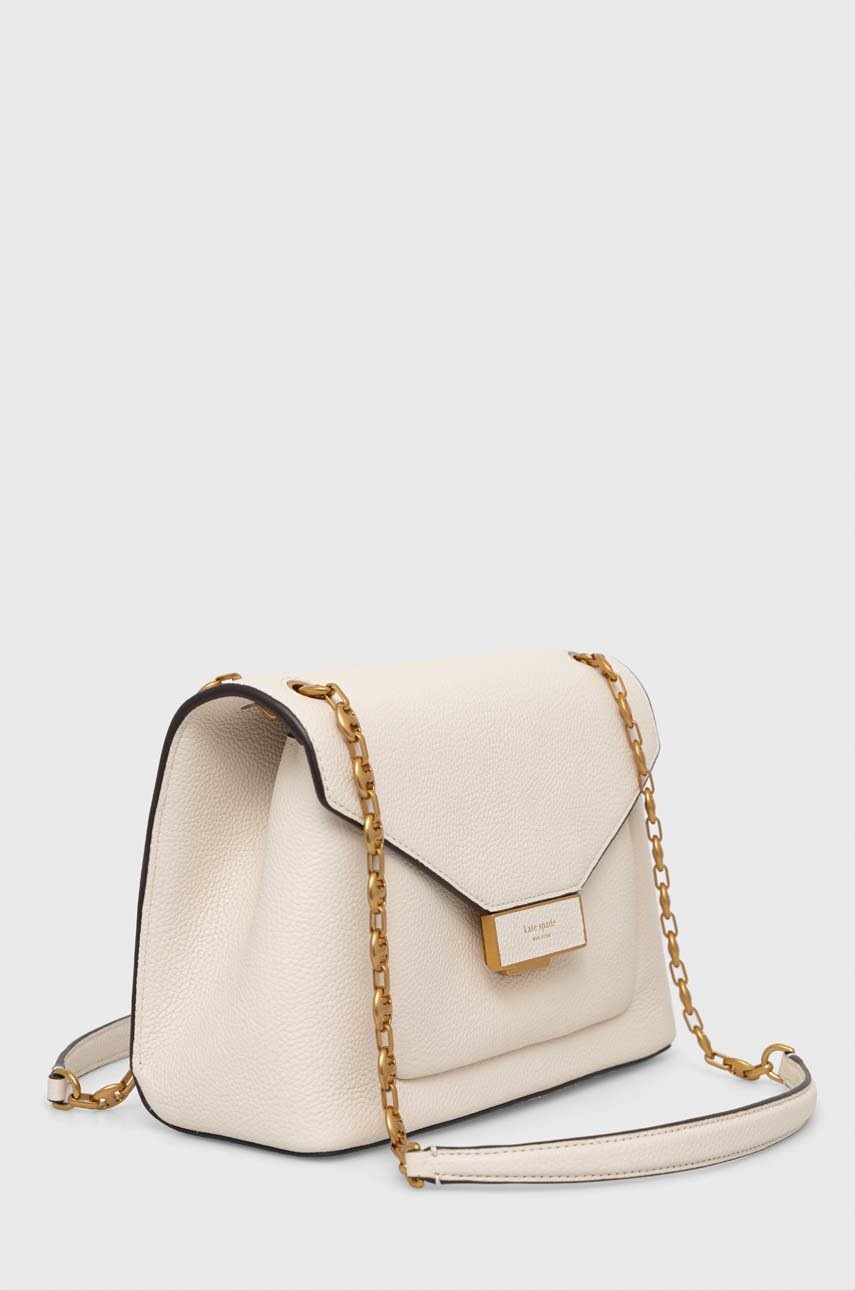 

Шкіряна сумочка Kate Spade колір бежевий