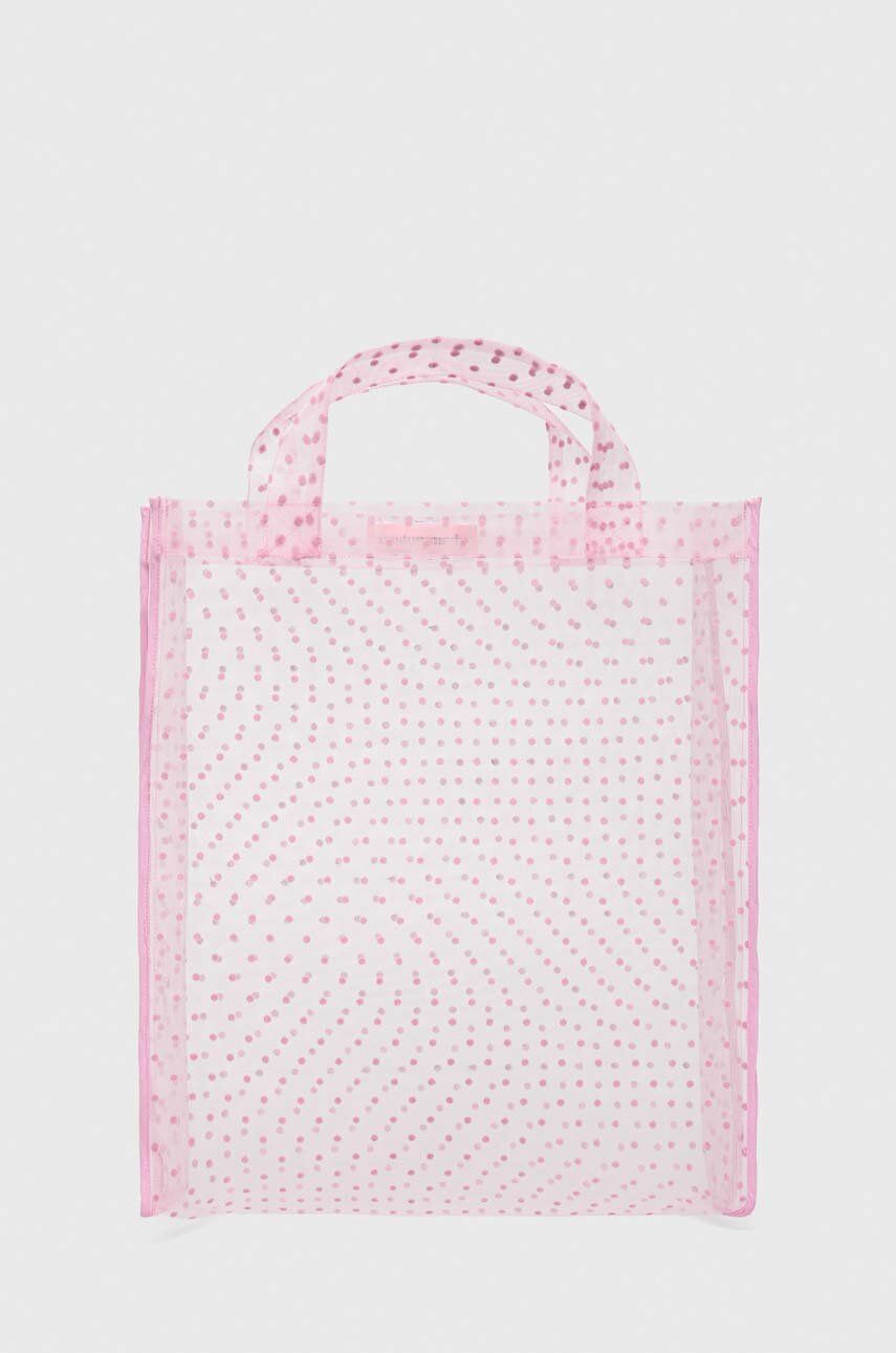 Kabelka Custommade růžová barva - růžová -  99 % Polyester