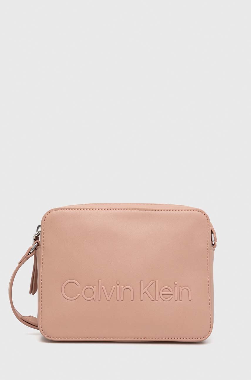 

Чанта Calvin Klein в розово, Розов
