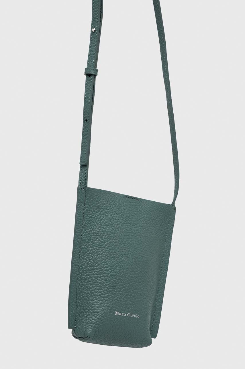 

Кожаная сумочка Marc O'Polo цвет бирюзовый