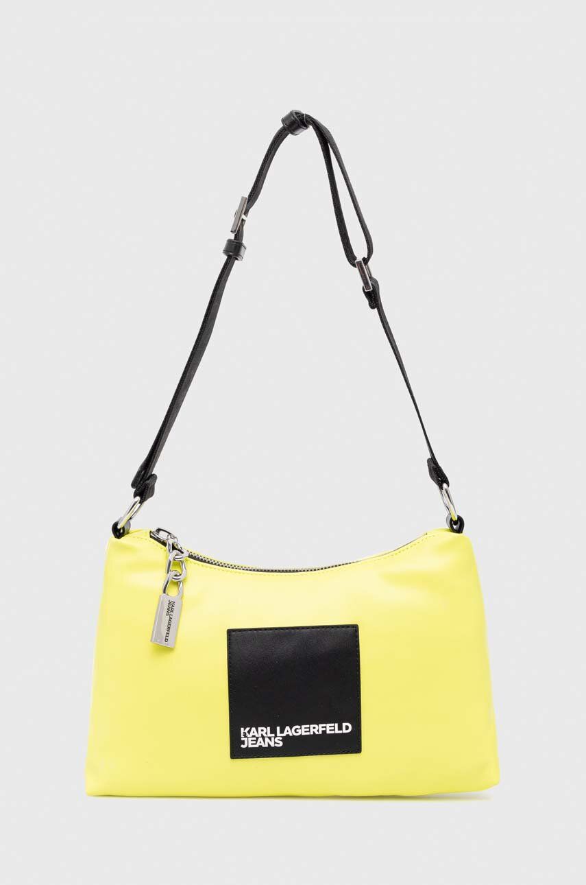 Karl Lagerfeld Jeans poseta culoarea galben Accesorii imagine noua 2022