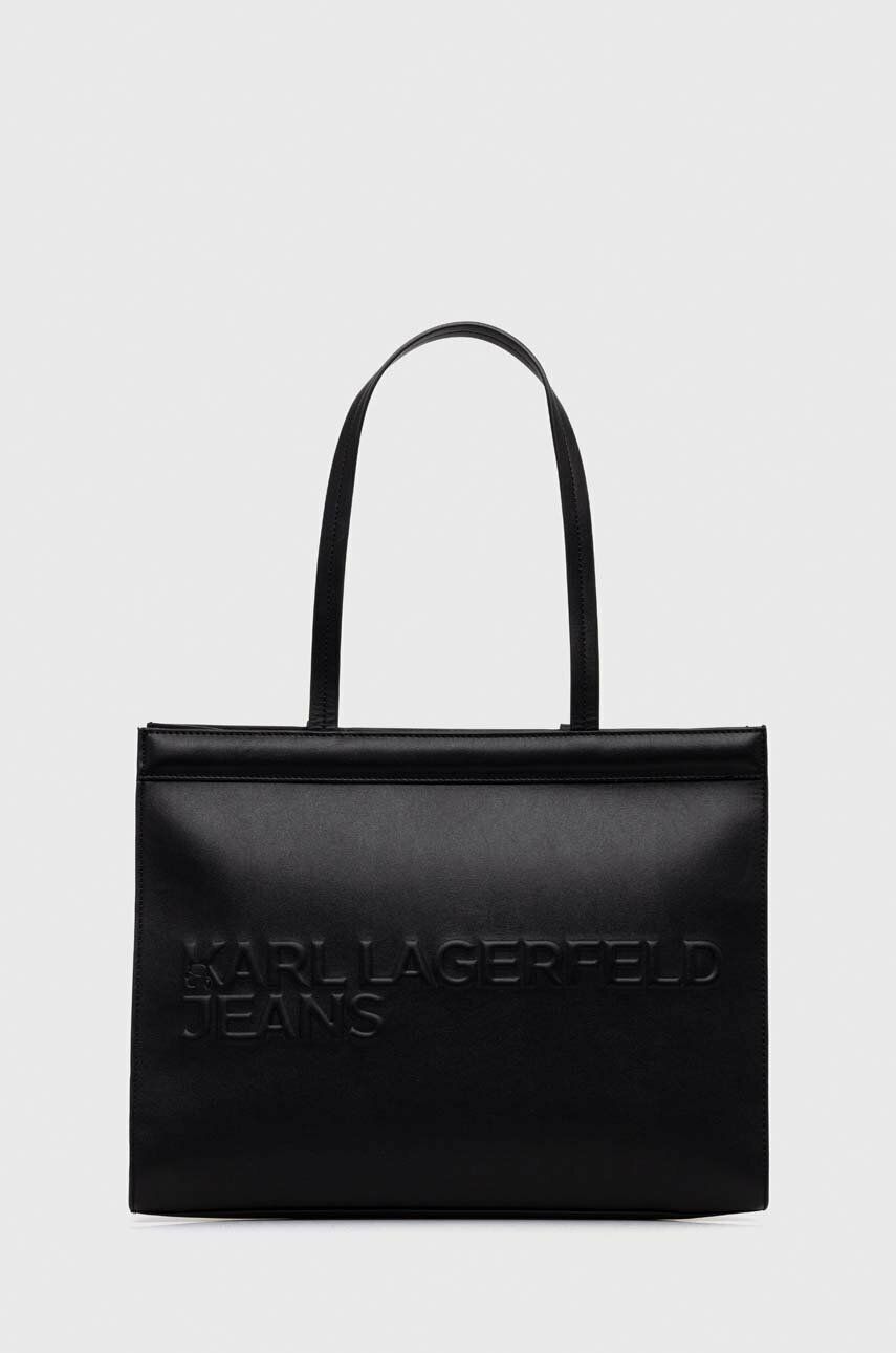 Karl Lagerfeld Jeans poseta culoarea negru Pret Mic accesorii imagine noua gjx.ro