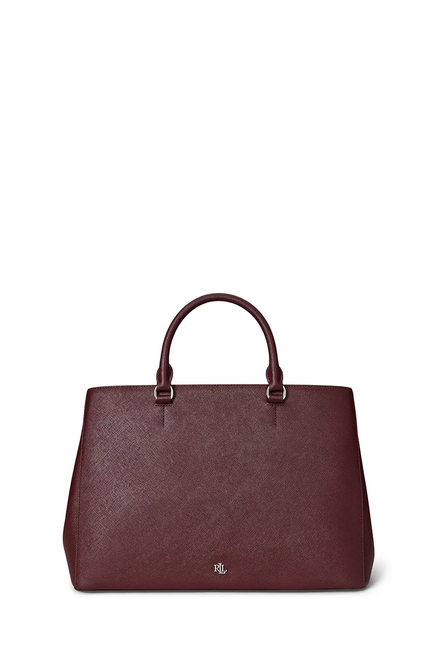 Levně Kožená kabelka Lauren Ralph Lauren modrá barva, 431898556
