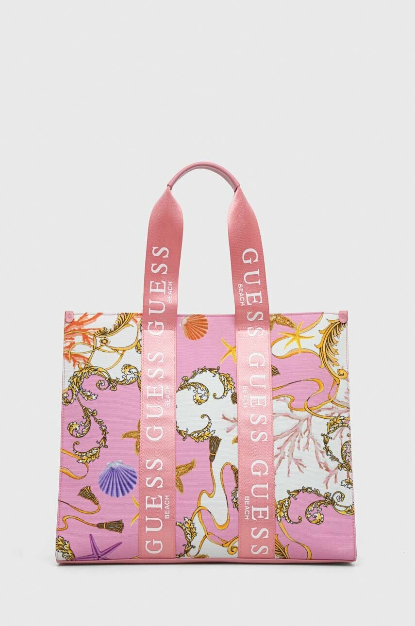 

Чанта Guess в розово, Розов