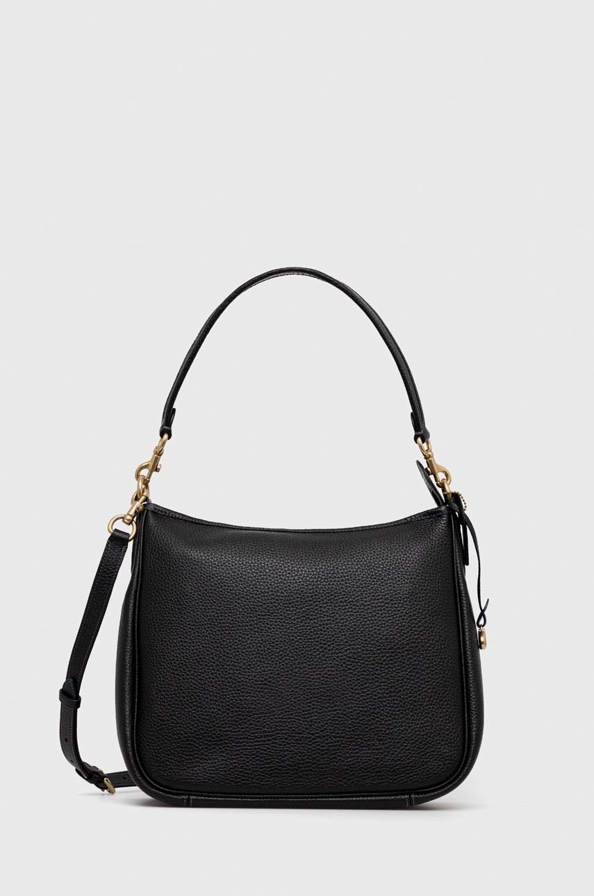 

Кожаная сумочка Coach цвет чёрный
