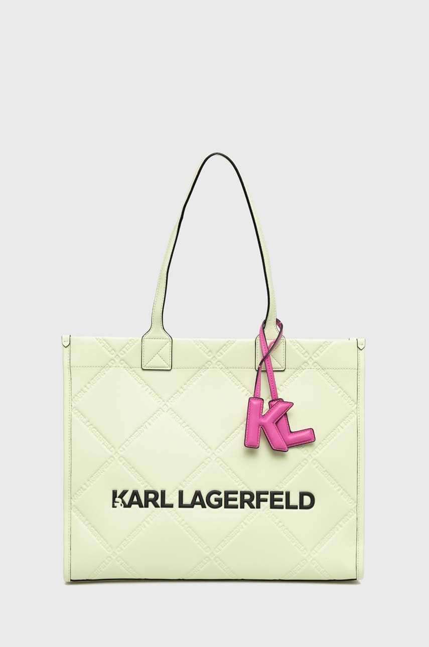 Karl Lagerfeld poseta culoarea verde 2023 ❤️ Pret Super answear imagine noua 2022