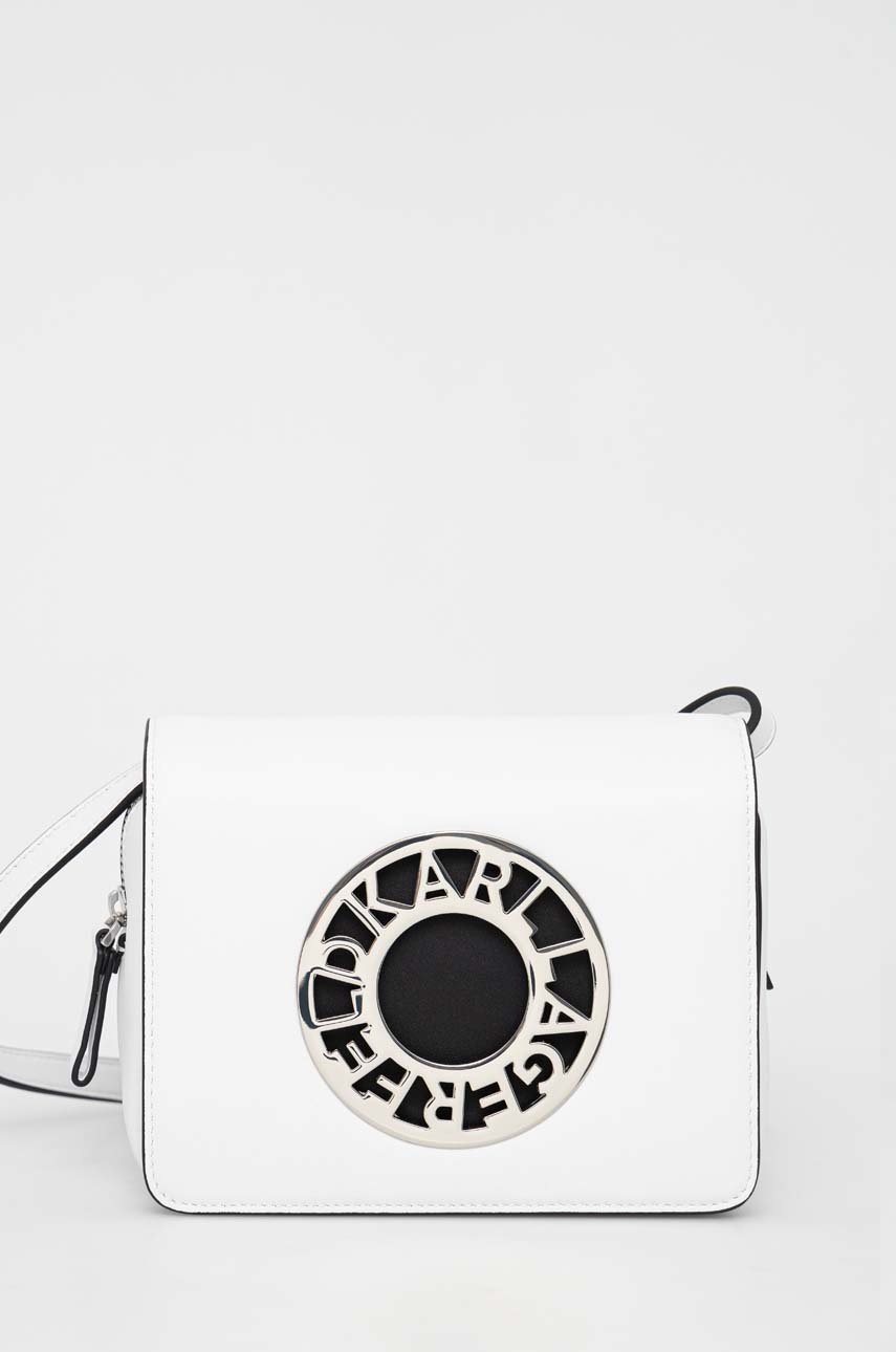 

Кожаная сумочка Karl Lagerfeld цвет белый