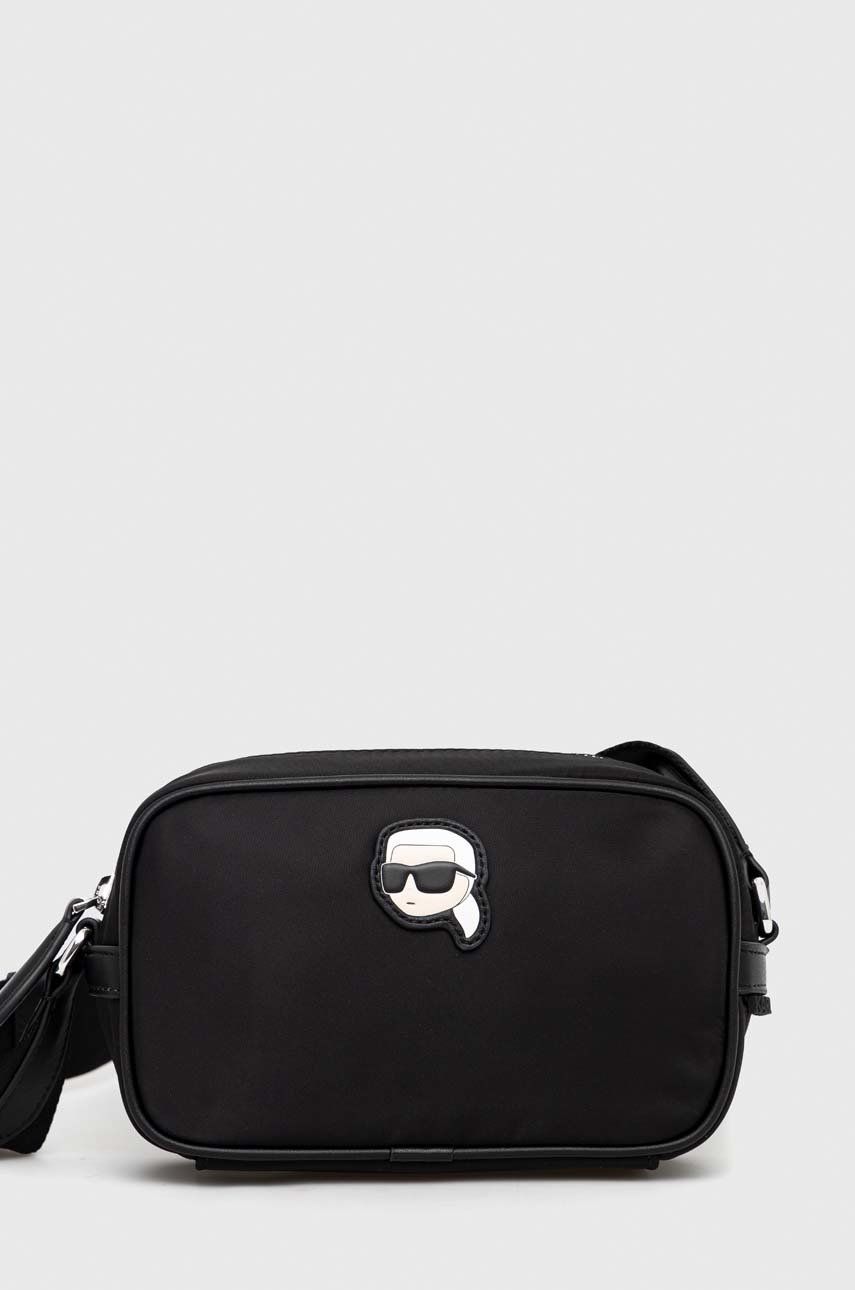 Karl Lagerfeld poseta culoarea negru