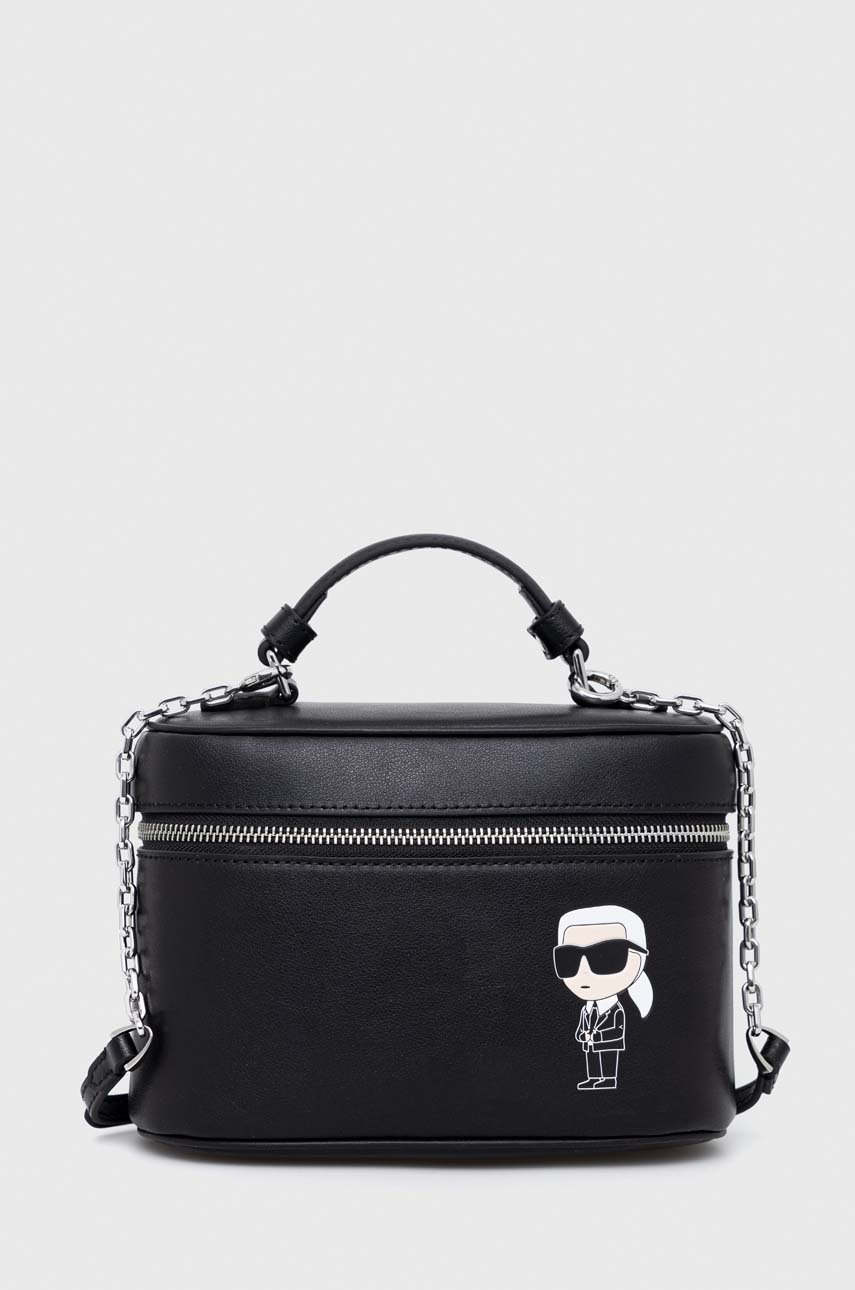 

Шкіряна сумочка Karl Lagerfeld колір чорний
