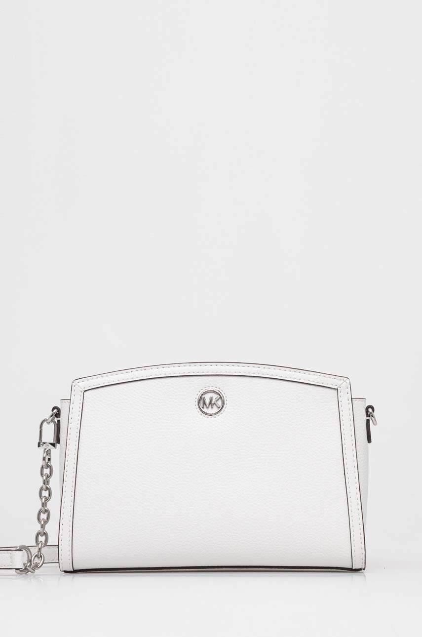 

Кожена чанта MICHAEL Michael Kors в бяло, Бял