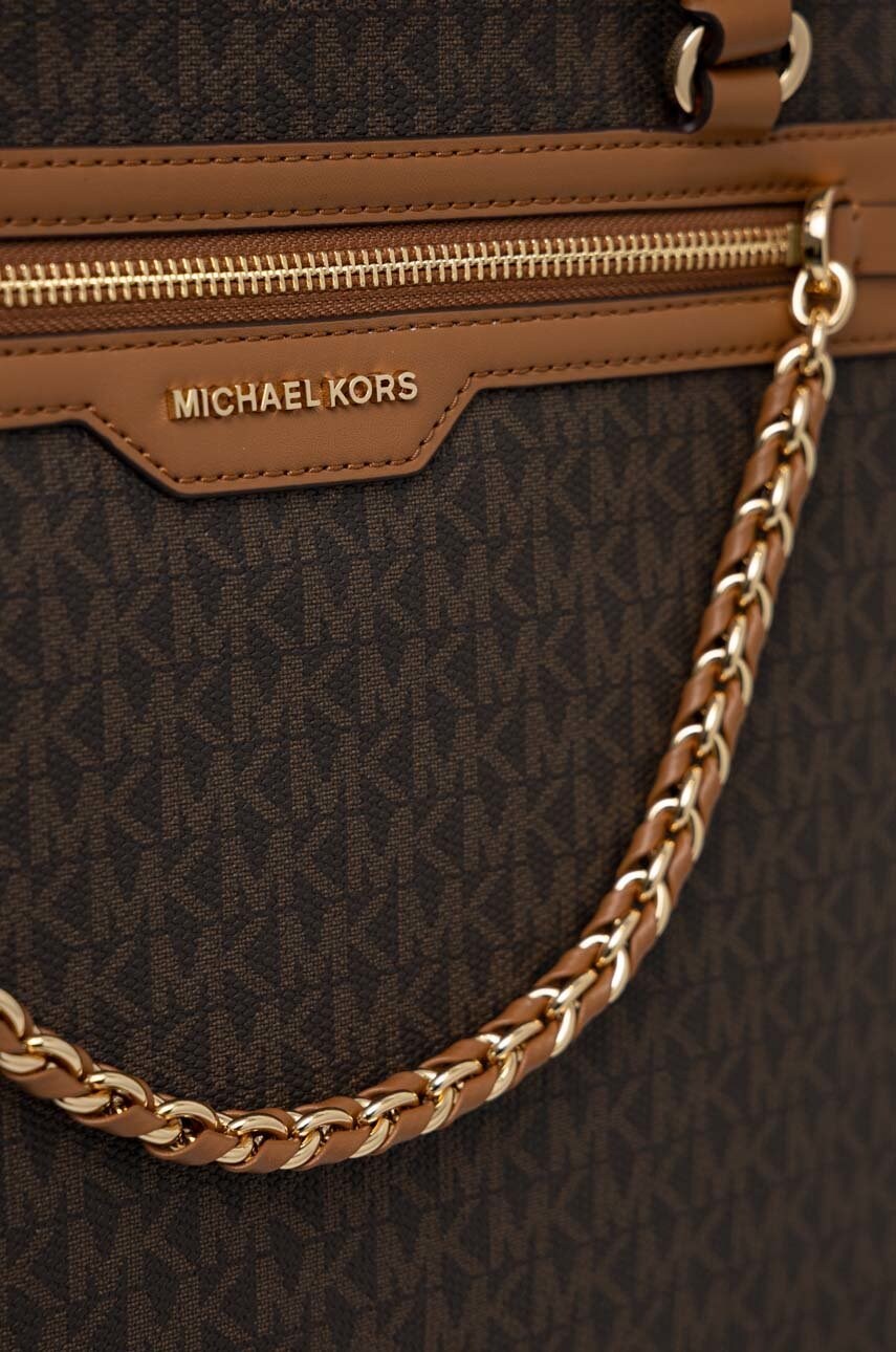 Τσάντα MICHAEL Michael Kors χρώμα: καφέ