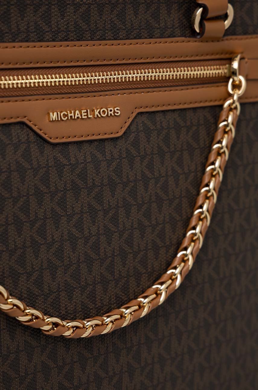 Τσάντα MICHAEL Michael Kors χρώμα: καφέ
