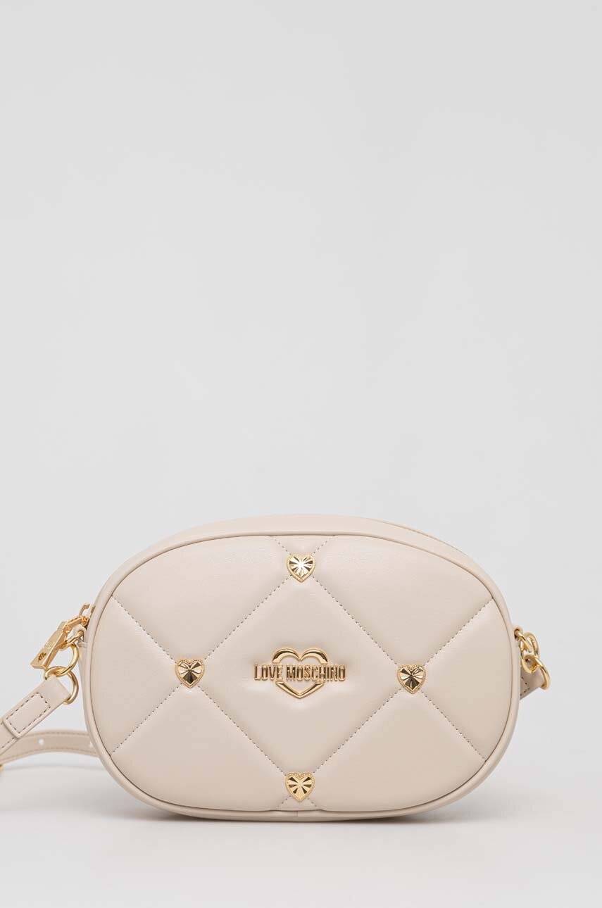 

Чанта Love Moschino в бежово, Бежов