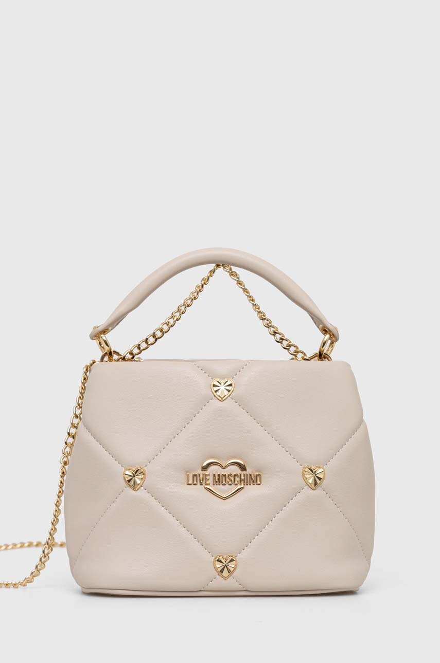 

Чанта Love Moschino в бежово, Бежов